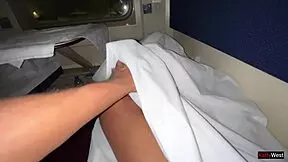 Girl woke up on the PUBLIC TRAIN from PENETRATION into her wet pussy, moaning loudly as strangers watched.