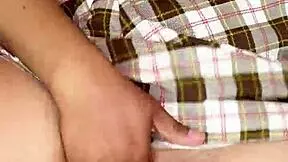 hot student rubs pussy hard till orgasm