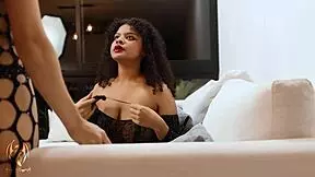 I've never used a strap-on before, can you teach me? Lesbian interracial strap-on fuck with Diana Marquez