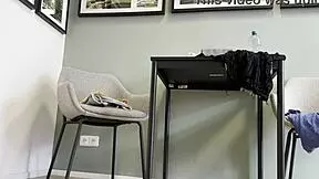 Alia tries on lingerie and summer dresses with and without panties