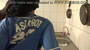 Lulu vroumete in a morning full of sensuality romance and hot fuck with a neighbor in adultery with the street thugs of african porn movies.