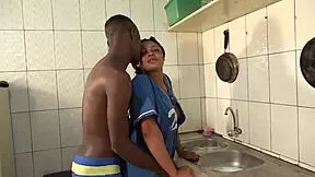 Lulu vroumete in a morning full of sensuality romance and hot fuck with a neighbor in adultery with the street thugs of african porn movies.