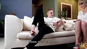 Tutor4k guy makes move on blonde tutor after discovering her sex toys 😏