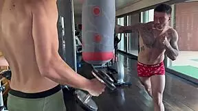 Andrea Lux Feels Intense Double Penetration In Gym