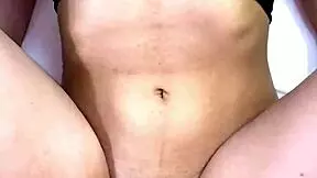 he resists my natural big tits bouncing during deep fucking in classroom