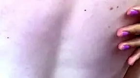 he resists my natural big tits bouncing during deep fucking in classroom