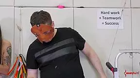 throat fucked submissive gives in to dom