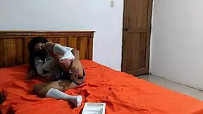 is my cousin a horny student who masturbates her pussy every day?