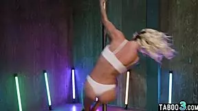 SKINNY BLONDIE MASTURBATED AND FUCKED ROUGHLY