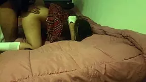 Eighteen-year-old student girl in homemade anal fuck, tight ass pounded