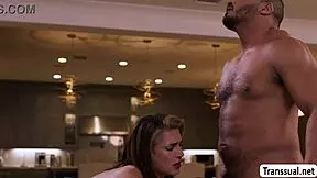 Horny Shemale And Tipsy Black Dude Anal Fuck