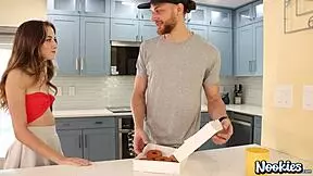 jizz on her donut with skinny daisy fox! 🍩💦