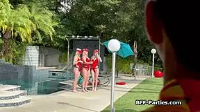 Sexy Lifeguard Wannabes Turn Cpr Training Into Fourway Oral Fun