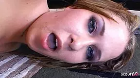 double cumload eating after first anal and double penetration mmf threesome sex for dirty round ass bitch sasha knox