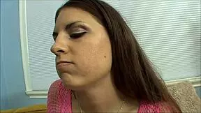 She playfully pulls his tie while flashing her bare ass under the skirt