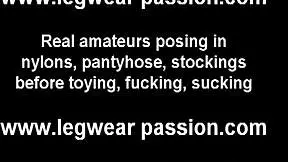 I'm just a nerdy girl next door in stockings, chatting about my day