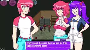 step sister and best friend threesome with step bro