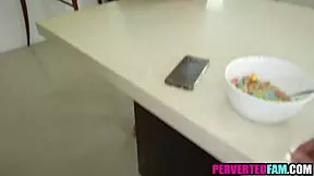 Secret sex with blonde step mom behind dad's back.