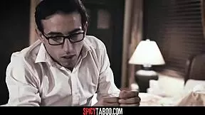 hot teen 18+ stepsis helps geek stepbro lose virginity