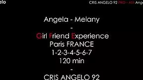 Angela and Melany experience with Cris in Paris, first threesome part two.