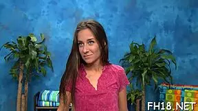 Pussy Massage Contest With Oiled Tight Teens