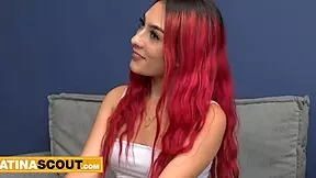 18YO Redhead Latina Sucks Big Cock