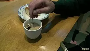 My beautiful young 18+ wife sucks my dick deeply and swallows my cum load