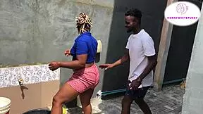 Watch this African maid chasing that big cock!