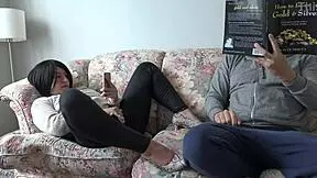 i'm the perverted stepmother masturbating my wet cunt, but my nerdy stepson ignores me