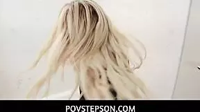 pov stepson - dirty big ass stepmom brooklyn chase knelt and swallowed big dick