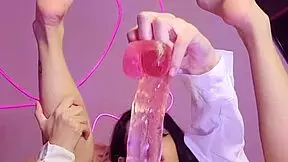 Wow, reward that teacher with a delicious anal fuck in lingerie! Waifus juice gets her big ass pounded.