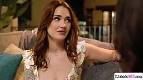 Stepdaughter confesses to stepmom then licks her hairy pussy