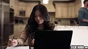 jealous asian teen lulu chu craves sex and gets fucked after blowjob with slimthick vic?