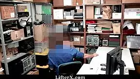 Shoplifter gets fucked hard, no strip search