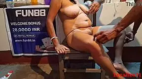 Beautiful Indian Wife Bent Over For Hard Doggystyle Fucking With Big Cock