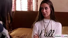 Big tits stepmom facesits stepdaughter after masturbating her pussy