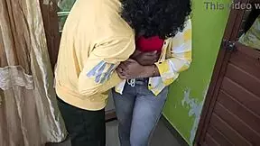 indian college girl comes to private room with boyfriend