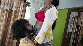 indian college girl comes to private room with boyfriend
