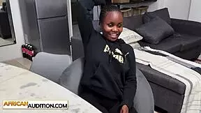 black teen rishala flames BIG ASS in fake casting before ROUGH SEX