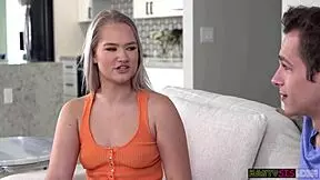 Harley King Grabs Her Stepbrothers Hand and Puts It on Her Wet Twat.