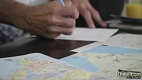 Old Man Fucks Beautiful Teen Pussy Then Cums In Throat