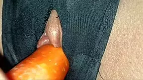 Naughty doctor measuring the temperature of the ass and pussy.