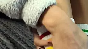 Step Sister Buys Special Socks to Tease