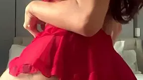 Solo video call with crossdressing in fishnets 😘