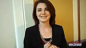 redhead coed ravyn enjoys a relaxing session with her toy