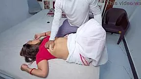 desi neighbor bhabhi experiences painful interaction with young man in bedroom