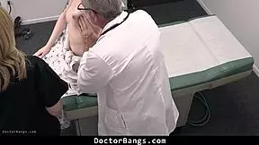 Doctor and nurse fuck patient