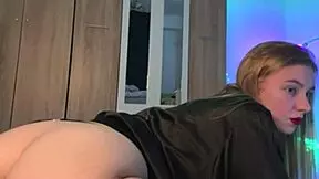 sexy blond riding on the pillow