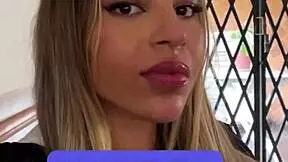 petite blonde latina natural tits shake in pov