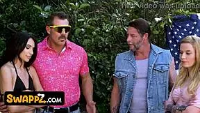 I feel the stepfather's day fuck fest with stepson and stepdaughter swapping